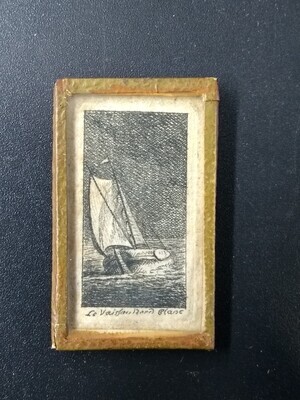 1960-0303-KPO-050.jpg; 1960-0303-KPO/050; Prent van zeilschip.; miniaturen