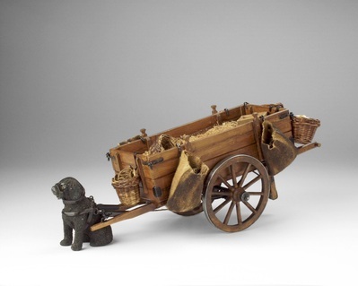 1992-0011-HHI.jpg; 1992-0011-HHI; Model van een schillenkar; schaalmodellen (voorstellingen)