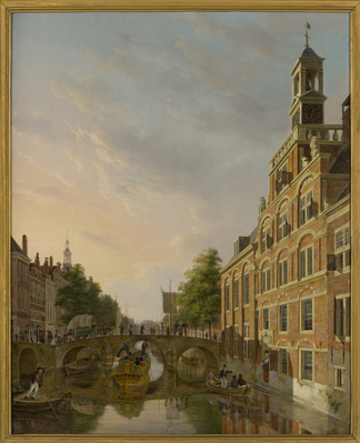 1995-0002-HHI.jpg; 1995-0002-HHI; Oude Vrouwen- en Kinderhuis aan het Spui.; schilderingen