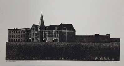 1c8085df-6bfb-4006-8731-3c0942afd28b.jpg; 1976-0156-PRE/1-2/K; 'vergeten dorp (Trekweg)'; prenten