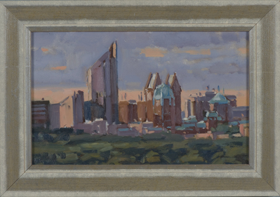 2010-0002-SCH.jpg; 2010-0002-SCH; Panorama met zicht over het Malieveld.; schilderingen