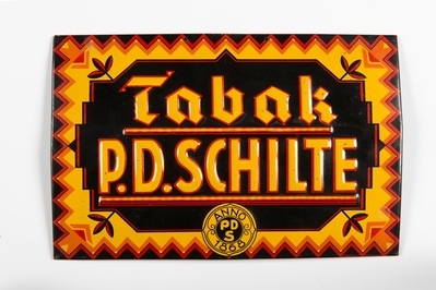 2011-0016-HHI.jpg; 2011-0016-HHI; Reclamebord voor de Fa. P.D. Schilte (C. Schilte en Co.); reclameborden