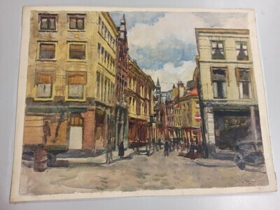 2012-0005-TEK.jpg; 2012-0005-TEK; Zicht op de straat Driehoekjes; stadsgezicht