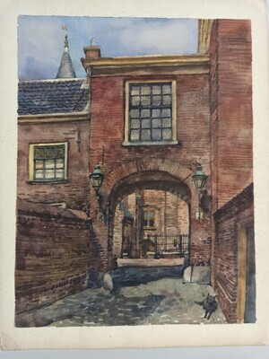 2012-0011-TEK.jpg; 2012-0011-TEK; Zicht op het Binnenhof; stadsgezicht