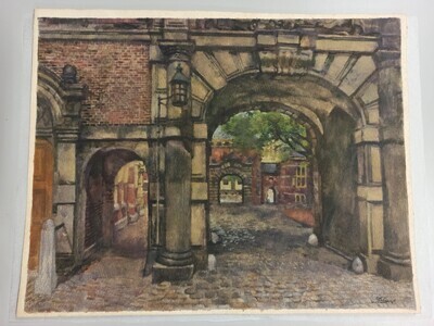 2012-0014-TEK.jpg; 2012-0014-TEK; Zicht op het Binnenhof; stadsgezicht