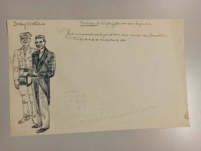 2012-0053-TEK.jpg; 2012-0053-TEK; Tusschen vliegtuig en vloot; schetsen (beeldende werken)