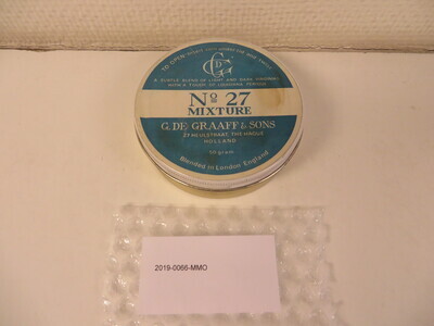 2019-0066-MMO.jpg; 2019-0066-MMO; Blik "Thee N 27 Mixture"; blikken (materiaal)