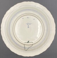 2021-0004v-MCE.jpg; 2021-0004-MCE; Keramieken wandbord ''Ter Herinnering aan Uw 60-jarig jubileum Meddens B.V.''; wandbord