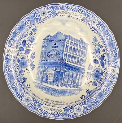 2021-0007-MCE.jpg; 2021-0007-MCE; Keramieken wandbord ''Koninklijke Meddens, 1830 1980''; wandbord