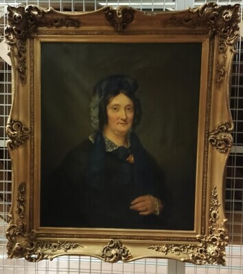 21a1e532-e7f9-46da-ab20-5f7c3daf9c0f.jpg; 1922-0066-SCH; portret van Mevrouw H.J. v.d. Feen; portretten