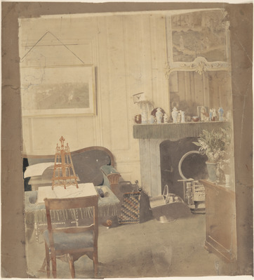 238ac9f6-6acc-4d8f-b4c7-cba589c1e164.jpg; 2013-0004-PRE; Gekleurde foto van een interieur (vermoedelijk aan het Lange Voorhout in Den Haag), uit het nalatenschap van Alexine Tinne.; fotografie