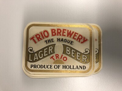 276f8546-f54f-4b3e-a819-89931424c960.jpg; 0000-0284-HHI/1-10; 10 Fles-etiketten van Trio Bier.; labels (identificatiedragers)