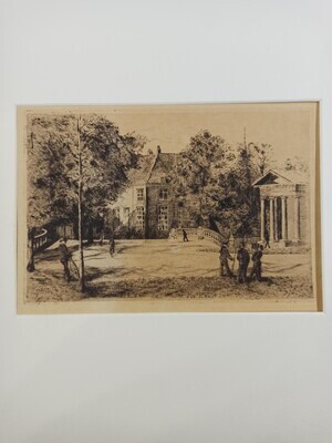 2f082047-3efc-4c0d-afc5-774e9f4c9092.jpg; 1972-0029-PRE; Gezicht op de Bosbrug vanuit het Oosten.; prenten