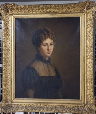33f49a66-c132-496b-b849-b15fa70288e9.jpg; 1927-0029-SCH; Portret van Frederique Maria Isabelle  van der Duyn van Maasdam - v.d. Capelle; portretten
