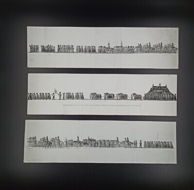 34fcbdca-42f1-4192-841d-31f0fd016907.jpg; 0000-0051-HHI/3; Begrafenisstoet van zijne majesteit koning Willem Frederik graaf van Nassau.; prenten