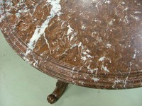 363_c.jpg; 1982x363; Mahoniehouten tafel met marmeren blad; tafels (dragend meubilair)