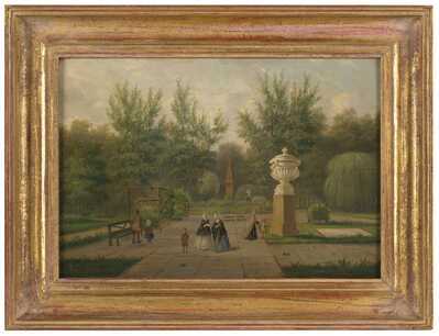 377a6df8-e4b2-4894-a88a-a727a8bfdc15.jpg; 1900-0001-SCH; Begraafplaats Oud Eik en Duinen, midden 19de eeuw.; schilderingen