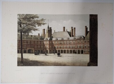 3af697e0-612d-40be-b386-4dbf85bdf9e0.jpg; 1982-0525-PRE; Het Binnenhof, Stadhouderlijk Kwartier; prenten