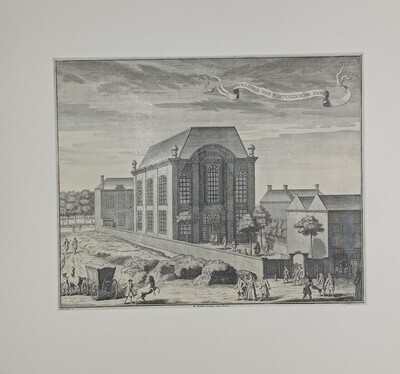 454fa4e9-b03b-4bad-b137-6f911f016874.jpg; 1955-0007-PRE; Synagoge der Portugese Joden te 's-Gravenhage, ca. 1730; prenten