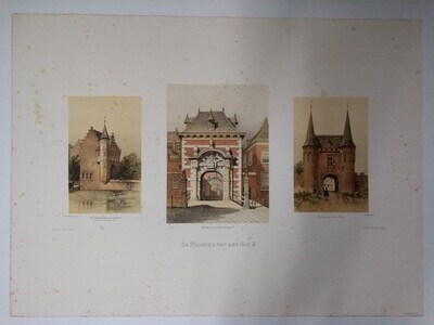 4692e966-002e-45ab-86c8-b5d3aee96011.jpg; 1982-0513-PRE; Het Binnenhof, poorten; prenten