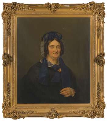 49b6692e-60e4-40c4-981c-6867135e6a3c.jpg; 1922-0066-SCH; portret van Mevrouw H.J. v.d. Feen; portretten