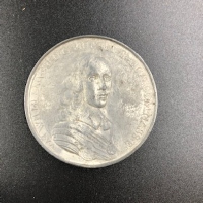 4a14e7c7-4545-4aaf-91c4-d3ed051d38e9.jpg; 0000-0006-PEO; Prins Willem II en Maria Stuart, in 1650.; gelegenheidspenningen