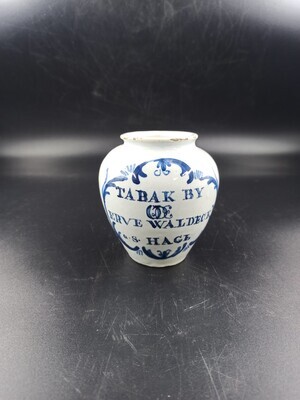 4e670ce9-0e08-4add-a9fb-c76867a4cb5c.jpg; 1893-0006-OCE; Tabakspotje 'Erve Waldeck 's Hage'.; tabakspotten