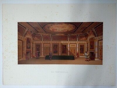 5596b363-29aa-4d3c-9a55-0dd80864fdc1.jpg; 1982-0519-PRE; Het Binnenhof, interieur Trêveszaal; prenten