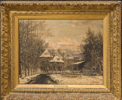 559e2f68-3582-4283-9a92-ce4f5aab88d6.jpg; 1905-0008-SCH; De boerderij Meerdervoort in de winter.; schilderingen