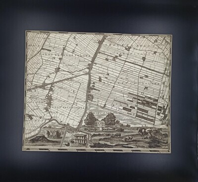 56cf6ccc-0705-46d6-b695-95b72f222137.jpg; 0000-0068-HHI/c; Los onderdeel van de kaart van Delfland, 1712 (één van de drie).; topografische kaarten