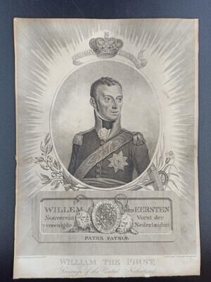 5e17381c-7201-40ca-b3ec-16dd36866a11.jpg; 1997-0283-HHI; Portret koning Willem I; prenten