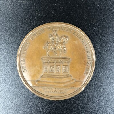 60d05f3b-1696-4881-9b54-bc1b21de6056.jpg; 0000-0308-PEO; Penning standbeeld Willem van Oranje; penningen (betaalmiddelen)