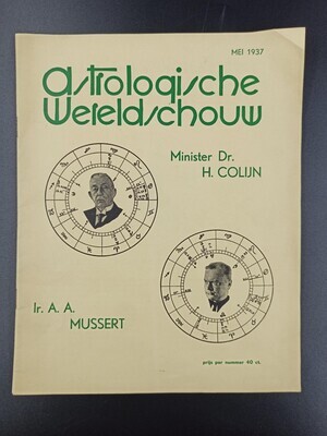 64b9f6bc-b58c-4694-86ab-cb1c05c04d6a.jpg; 0000-0720-HHI; Uitgave van het tijdschrift 'Astrologische Wereldschouw', 1ste jaargang nummer 5.; tijdschriften