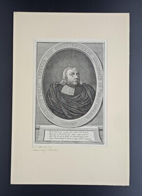 64f8135f-82aa-471c-9068-f3fbe00e2472.jpg; 0000-0090-HHI/2; Portret ds. Henricus Velse (zonder hoed).; prenten