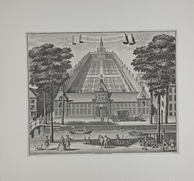 65788ea3-3cab-4f2a-8376-aa5775b3ffa3.jpg; 1955-0011-PRE; Het Hofje van Nieuwkoop te 's-Gravenhage, ca. 1730; prenten