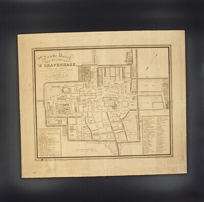 6668636a-fb52-4d36-97e8-305c3236e7c1.jpg; 0000-0054-HHI; Nieuwe kaart der residentie 's-Gravenhage.; topografische kaarten