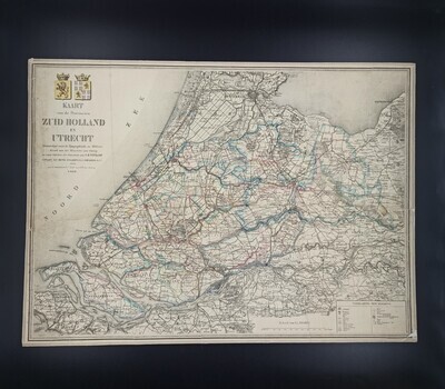 69298c56-5a51-420c-a249-f3ccf1895e5a.jpg; 0000-0116-HHI; Kaart van de provincie Zuid-Holland en Utrecht.; topografische kaarten
