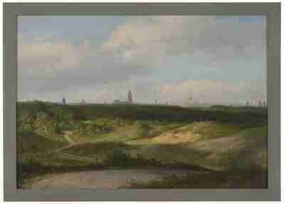 6b6f58fe-b7a3-4002-8450-73a5fa090fcd.jpg; 0000-0032-SCH; Gezicht op Den Haag vanaf Catsheuvel.; schilderingen