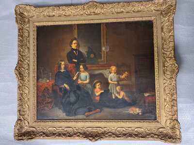 6f88d7f8-06ba-4127-8a90-d5dea07bd904.jpg; 1984-0037-SCH; Familieportret van Dr. J.D.C. Titsingh; portretten