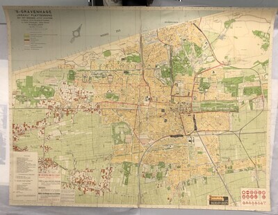 72e4278e-d742-4023-905d-3521ece3c499.jpg; 0000-0062-HHI; Plattegrond van 's-Gravenhage met Cito-systeem, ca. 1938; vijfde druk.; topografische kaarten