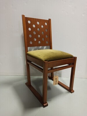 73ceba07-06c6-4c25-90db-045ab4e21a01.jpg; 1997-0541-HHI; Eén van vier eetkamerstoelen van Bas van Pelt ameublement.; eetkamerstoelen