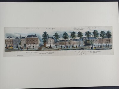 76bd1e20-710b-4b38-80b0-c4f11a1c0912.jpg; 1956-0119-PRE; Tournooiveld en Korte Vijverberg.; prenten