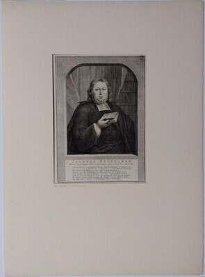 792a5700-e5d3-4460-bc7c-59fa412f6994.jpg; 0000-0040-HHI; Portret van Joannes Beukelman, predikant te 's Gravenhage 1750; prenten