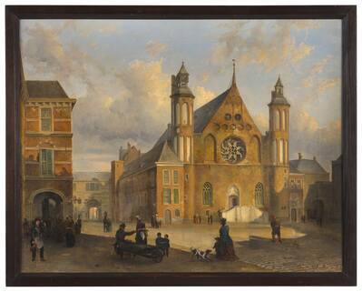 7a48e70e-1434-4433-91e9-4635e0d455d7.jpg; 1909-0003-SCH; Het Binnenhof.; schilderingen