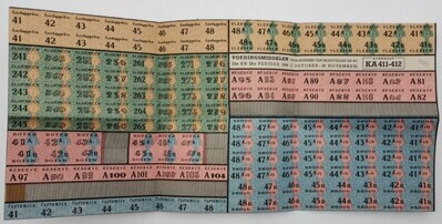 7a5a4bab-4ecb-4344-8237-fb92d8b0a879.jpg; 2017-0002-MDI/a-b; Twee bonkaarten voor voedingsmiddelen; waardebonnen