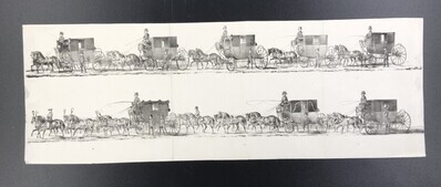 7adfd1e6-3944-43d9-ae21-0f36026564ea.jpg; 0000-0050-HHI/2; Begrafenisstoet van Frederika Louisa Wilhelmina 1e koningin der Nederlanden, 26 oktober 1837.; prenten