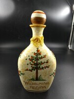 7faf2086-8b3c-4aea-89a2-15aac38b0fef.jpg; 1997-0265-HHI/a-b; Kruik met dop met wapen en oranjebomen ter gelegenheid van het 40 jaar regeren van koningin Wilhelmina.; orangialia