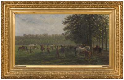 82761f2e-9746-4224-a4bc-c538175ce0ae.jpg; 1912-0008-SCH; Paardenmarkt op het Malieveld.; schilderingen