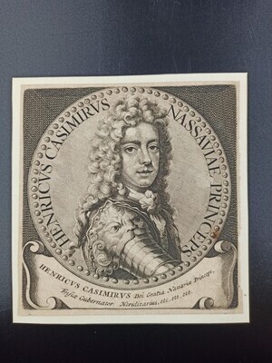 8da882af-de06-427d-97df-2ac0e185e561.jpg; 1997-0331-HHI; Portret Hendrik Casimir II (1657 - 1696).; prenten