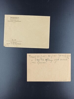 8dcc8b3f-5d09-4adb-a2ea-4610abdc6826.jpg; 0000-0735-HHI/1-2; Envelop met reisvergunning Den Haag - Feyenaard voor G.P. Elias - de Haan op 19-07-1945.; reisvergunning